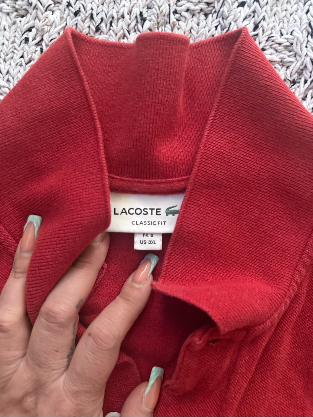 Lacoste Red Classic Fit Polo Shirt